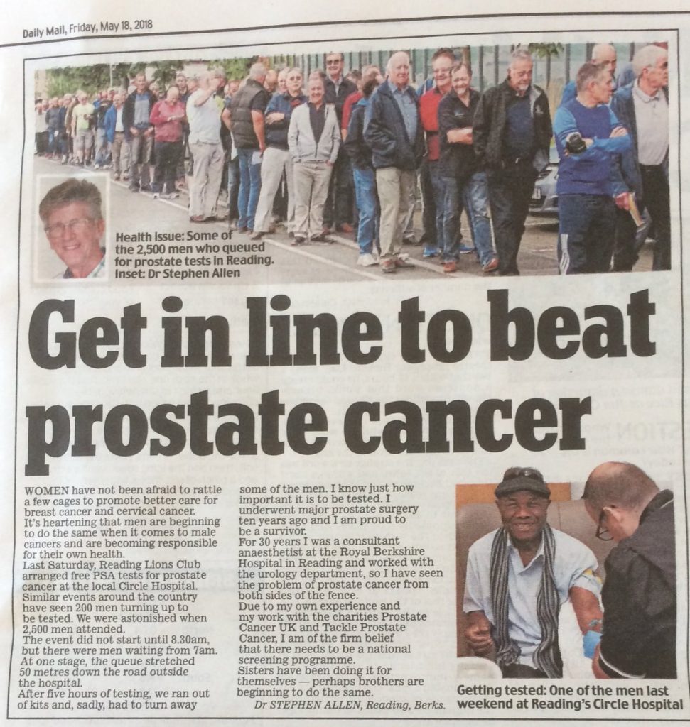 Local Prostate Cancer Charity – A Case Study